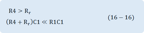 R4>R_r,(R4+R_r )C1≪R1C1