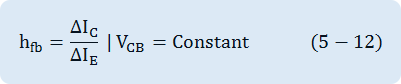 h_fb=〖ΔI〗_C/〖ΔI〗_E   | V_CB=Constant 