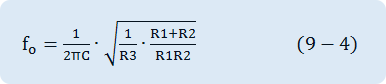 f_o=1/2πC∙<span class=