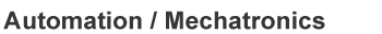 Automation, Mechatronics