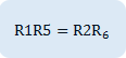 R2 Connecting) Formula  R1R5=R2R_6 (R5=Rx)