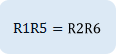 R2 Connecting) Formula  R1R5=R2R_6 (R5=Rx)